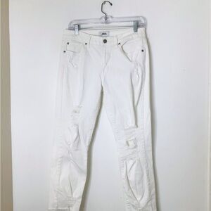 JBD Just Black Denim jeans women 28 white distressed